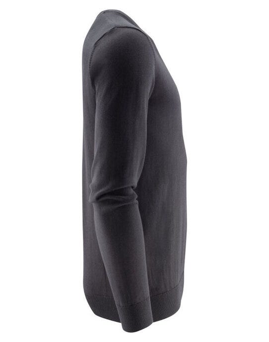 James Harvest HAR2112512 Ashland U-Neck Knit Sweat - Black
