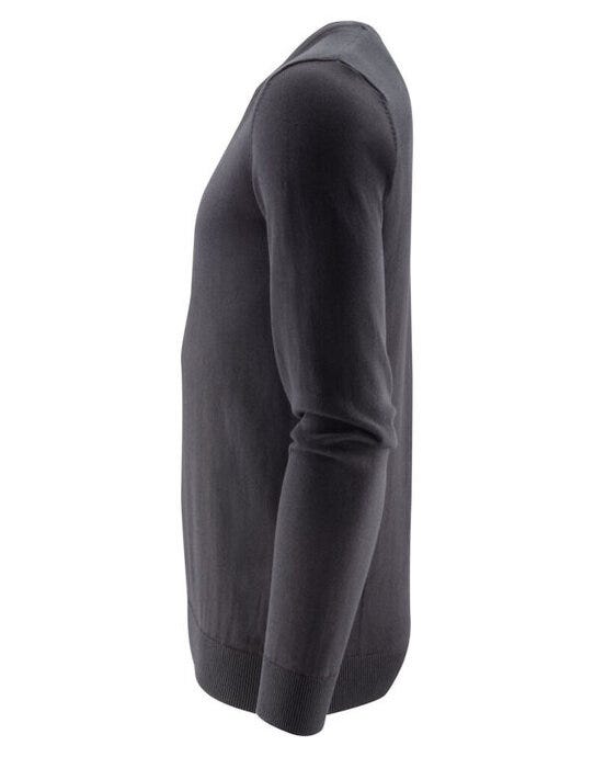 James Harvest HAR2112512 Ashland U-Neck Knit Sweat - Black