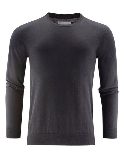 James Harvest HAR2112512 Ashland U-Neck Knit Sweat - Black