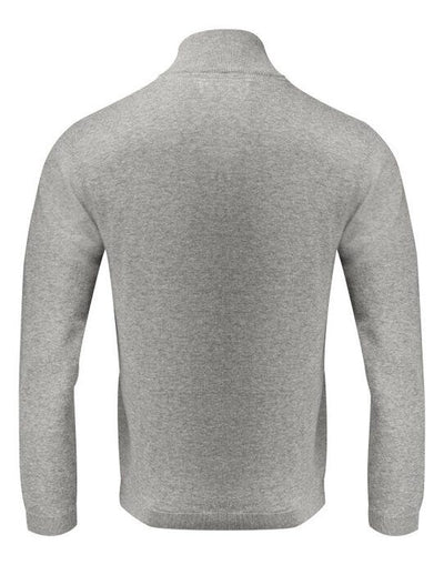 James Harvest HAR2112514 Ashland Knitted Cardigan - Grey Melange