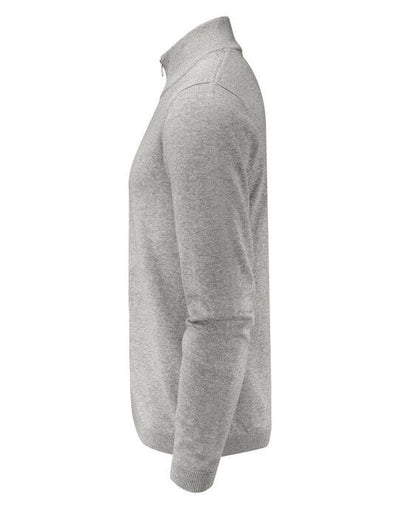 James Harvest HAR2112514 Ashland Knitted Cardigan - Grey Melange