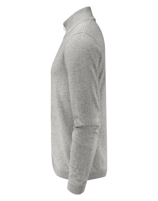 James Harvest HAR2112514 Ashland Knitted Cardigan - Grey Melange