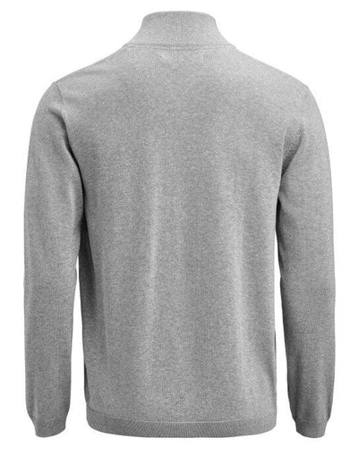 James Harvest HAR2112515 Ashland 1/2 Zip Sweater - Grey Melange