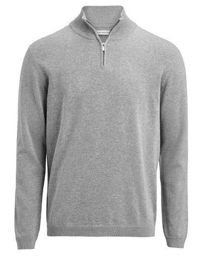 James Harvest HAR2112515 Ashland 1/2 Zip Sweater - Grey Melange