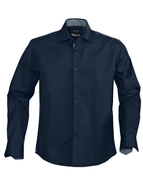 James Harvest HAR2113030 Baltimore Shirt - Navy