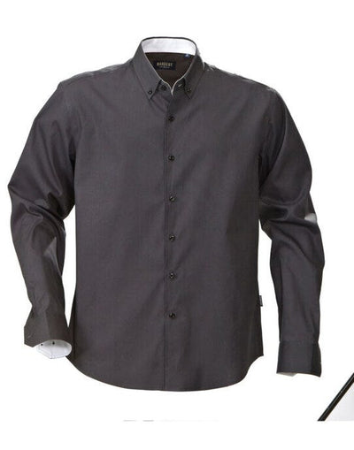 James Harvest HAR2113033 Oxford Shirt - Grey