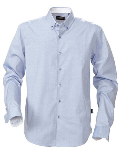 James Harvest HAR2113033 Oxford Shirt - Blue