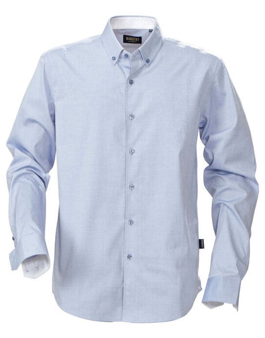 James Harvest HAR2113033 Oxford Shirt - Blue