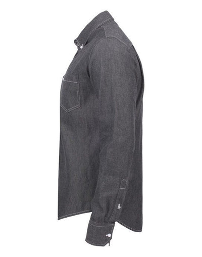 James Harvest HAR2113035 Jupiter Denim Look Shirt - Black Denim