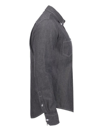 James Harvest HAR2113035 Jupiter Denim Look Shirt - Black Denim