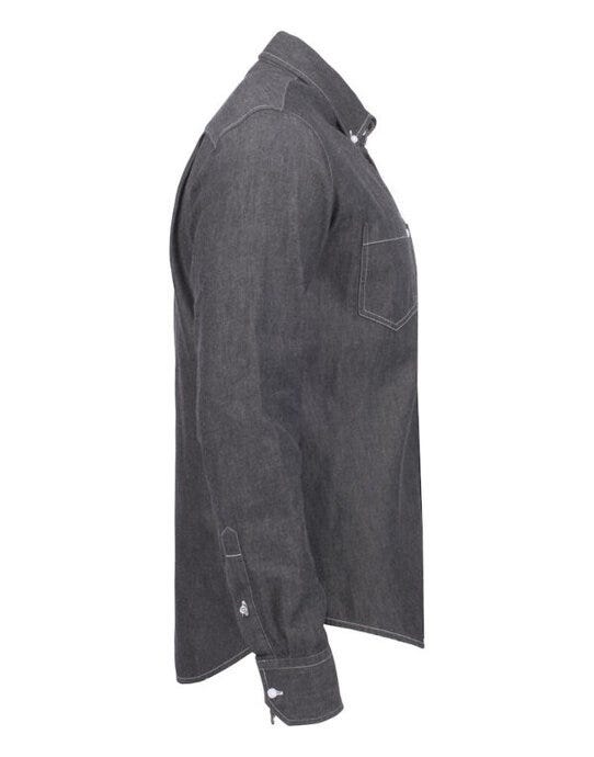 James Harvest HAR2113035 Jupiter Denim Look Shirt - Black Denim