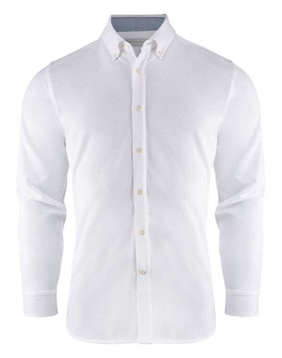 James Harvest HAR2113038 Burlingham Jersey Shirt - White