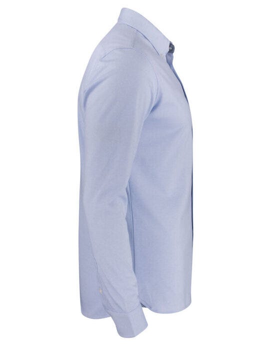 James Harvest HAR2113038 Burlingham Jersey Shirt - Light Blue