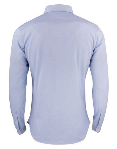 James Harvest HAR2113038 Burlingham Jersey Shirt - Light Blue
