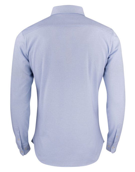James Harvest HAR2113038 Burlingham Jersey Shirt - Light Blue
