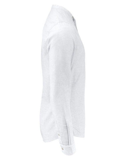 James Harvest HAR2113041 Townsend Linen-Blend Shirt - White
