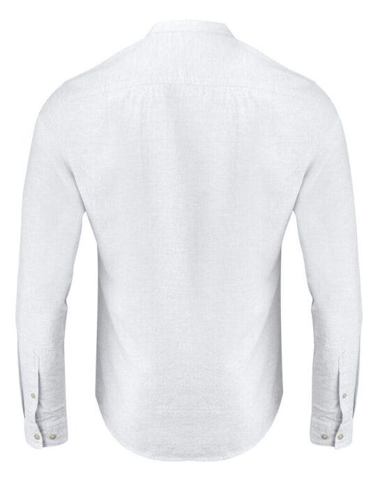 James Harvest HAR2113041 Townsend Linen-Blend Shirt - White