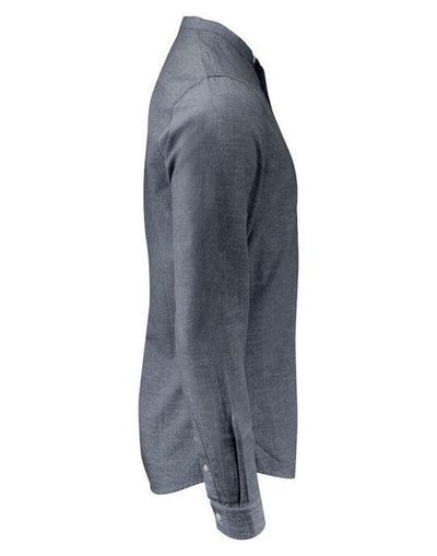 James Harvest HAR2113041 Townsend Linen-Blend Shirt - Navy
