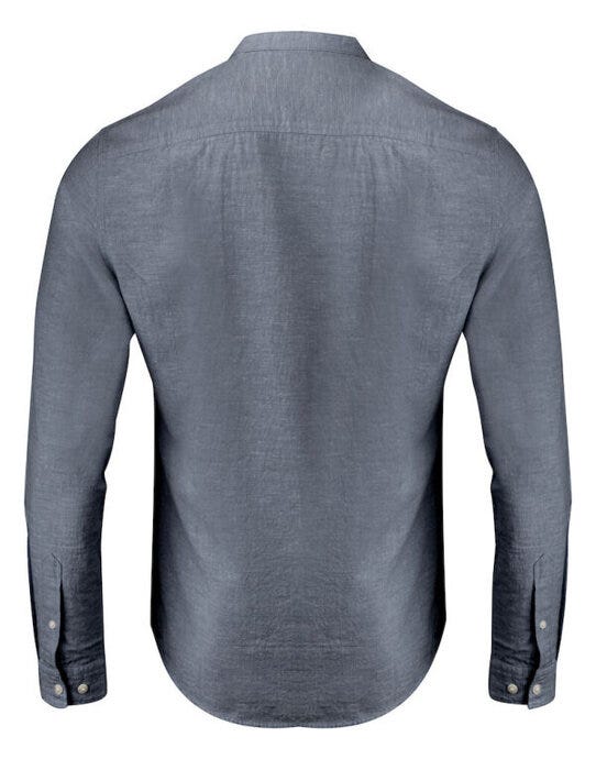 James Harvest HAR2113041 Townsend Linen-Blend Shirt - Navy