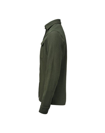 James Harvest HAR2113044 Hicksville Overshirt - Pine Green
