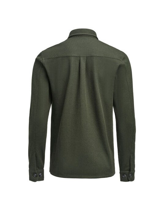 James Harvest HAR2113044 Hicksville Overshirt - Pine Green