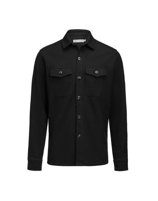 James Harvest HAR2113044 Hicksville Overshirt - Black