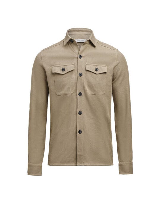 James Harvest HAR2113044 Hicksville Overshirt - Khaki