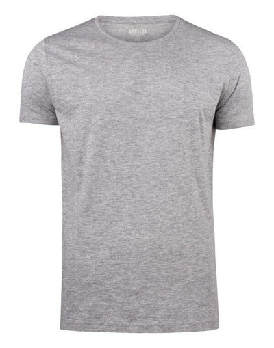 James Harvest HAR2114005 Twoville Crew Neck T-Shirt - Grey Melange