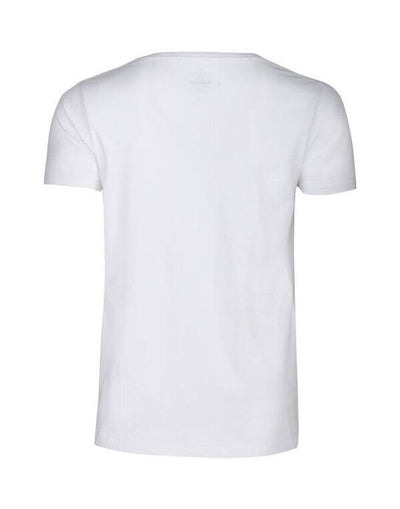 James Harvest HAR2114006 Whailford V-Neck T-Shirt - White