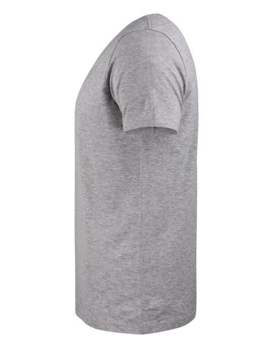 James Harvest HAR2114006 Whailford V-Neck T-Shirt - Grey Melange