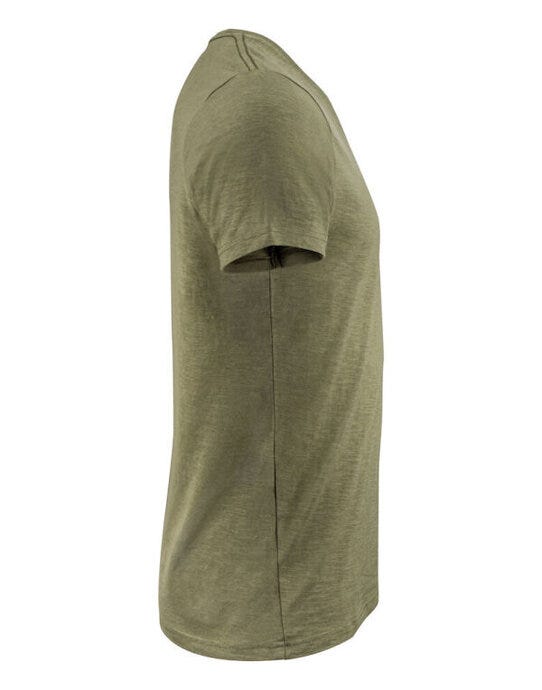James Harvest HAR2114006 Whailford V-Neck T-Shirt - Moss Green