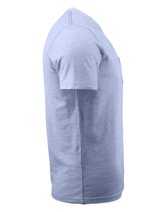 James Harvest HAR2114008 Portwillow Pocket T-Shirt - Light Blue Melange