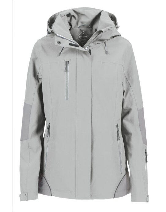 James Harvest HAR2121031 Ladies Islandblock Jacket - Light Grey