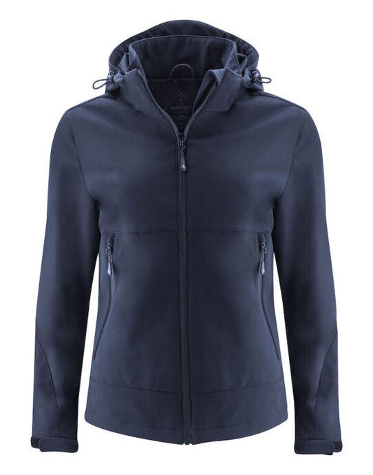 James Harvest HAR2121040 Lodgetown Ladies Softshell - Navy