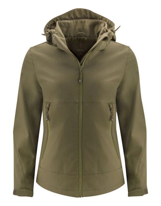 James Harvest HAR2121040 Lodgetown Ladies Softshell - Moss Green