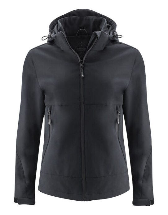 James Harvest HAR2121040 Lodgetown Ladies Softshell - Black