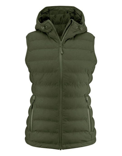 James Harvest HAR2121046 Woodlake H Ladies Vest - Moss Green