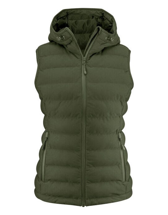 James Harvest HAR2121046 Woodlake H Ladies Vest - Moss Green