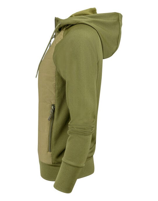 James Harvest HAR2122044 Keyport Ladies Hood Sweat - Moss Green