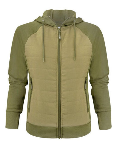 James Harvest HAR2122044 Keyport Ladies Hood Sweat - Moss Green