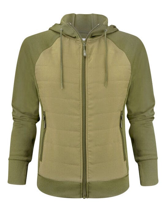 James Harvest HAR2122044 Keyport Ladies Hood Sweat - Moss Green