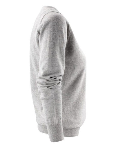 James Harvest HAR2122505 Ashland V-Neck Ladies Knit - Grey Melange