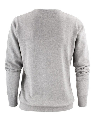 James Harvest HAR2122505 Ashland V-Neck Ladies Knit - Grey Melange