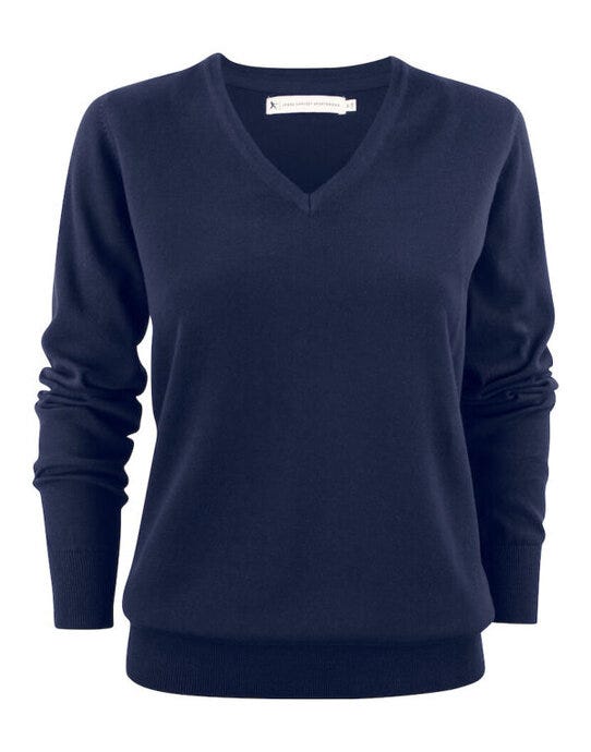 James Harvest HAR2122505 Ashland V-Neck Ladies Knit - Navy