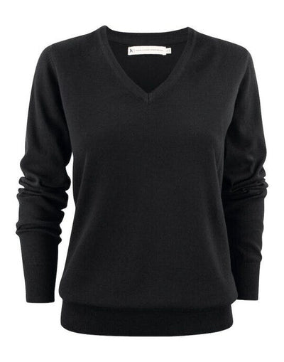 James Harvest HAR2122505 Ashland V-Neck Ladies Knit - Black