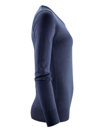 James Harvest HAR2122509 Ashland U-Neck Ladies Knit - Navy