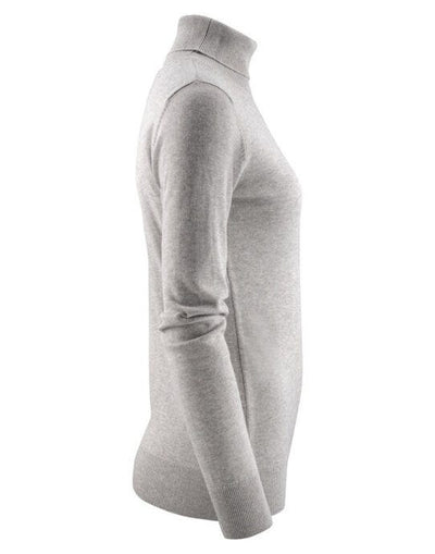 James Harvest HAR2122510 Ashland Ladies Turtle Neck - Grey Melange