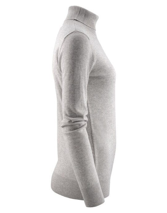 James Harvest HAR2122510 Ashland Ladies Turtle Neck - Grey Melange