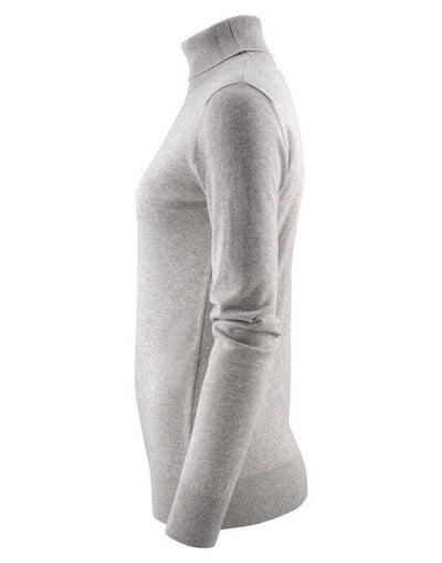 James Harvest HAR2122510 Ashland Ladies Turtle Neck - Grey Melange