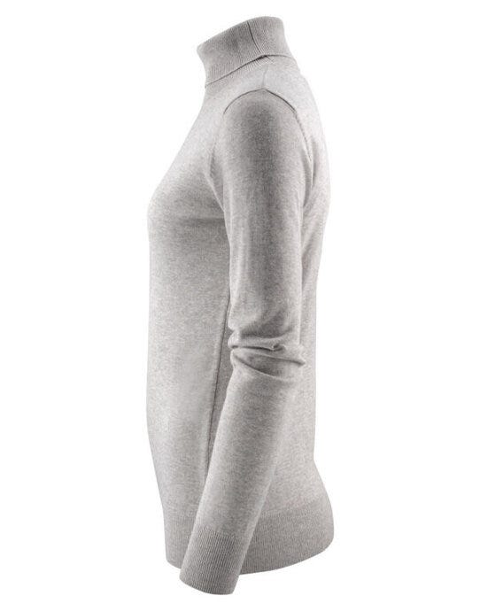 James Harvest HAR2122510 Ashland Ladies Turtle Neck - Grey Melange